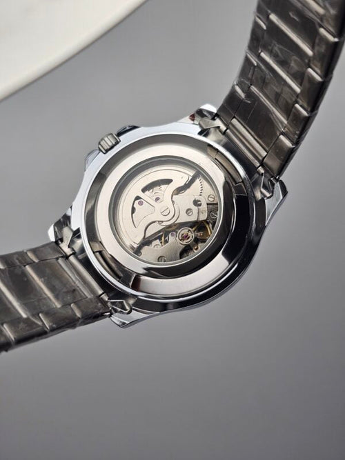 Casirui Diver-Style Automatic Watch – Skeleton Back, Blue