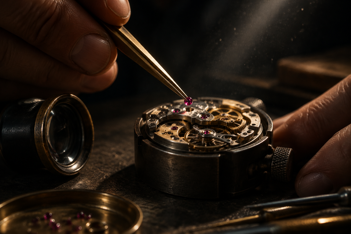 Close-up detail of a Mindzello timepiece