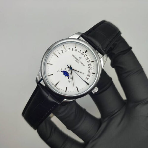 Classic Moonphase Watch – Silver